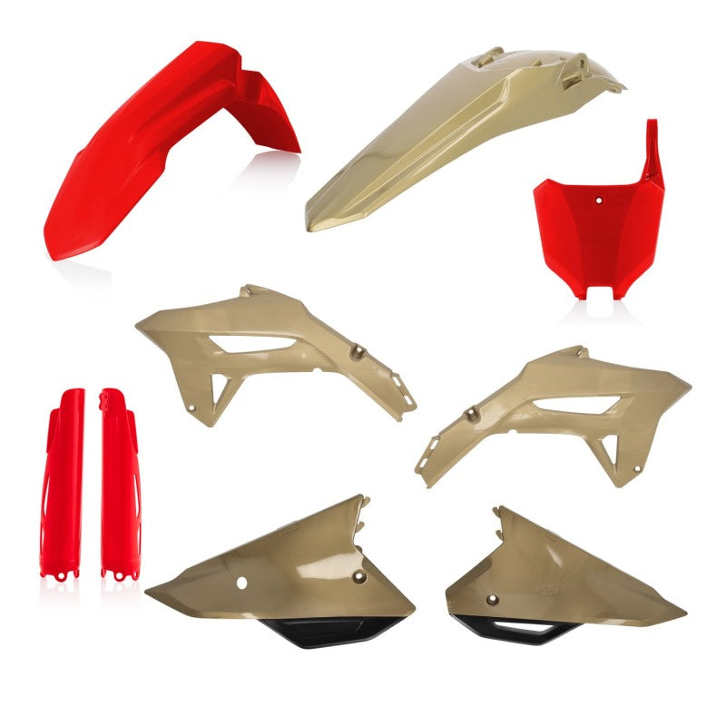 Acerbis 21+ Honda CRF250R/ CRF450R Full Plastic Kit - Red/Gold