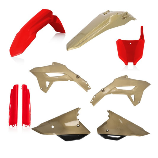 Acerbis 21+ Honda CRF250R/ CRF450R Full Plastic Kit - Red/Gold