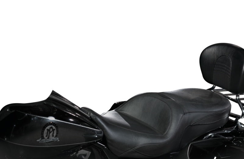 Mustang 97-07 Harley Road King, 06-07 Street Glide, 00-05 Eagle Sport Touring 1PC Seat - Black