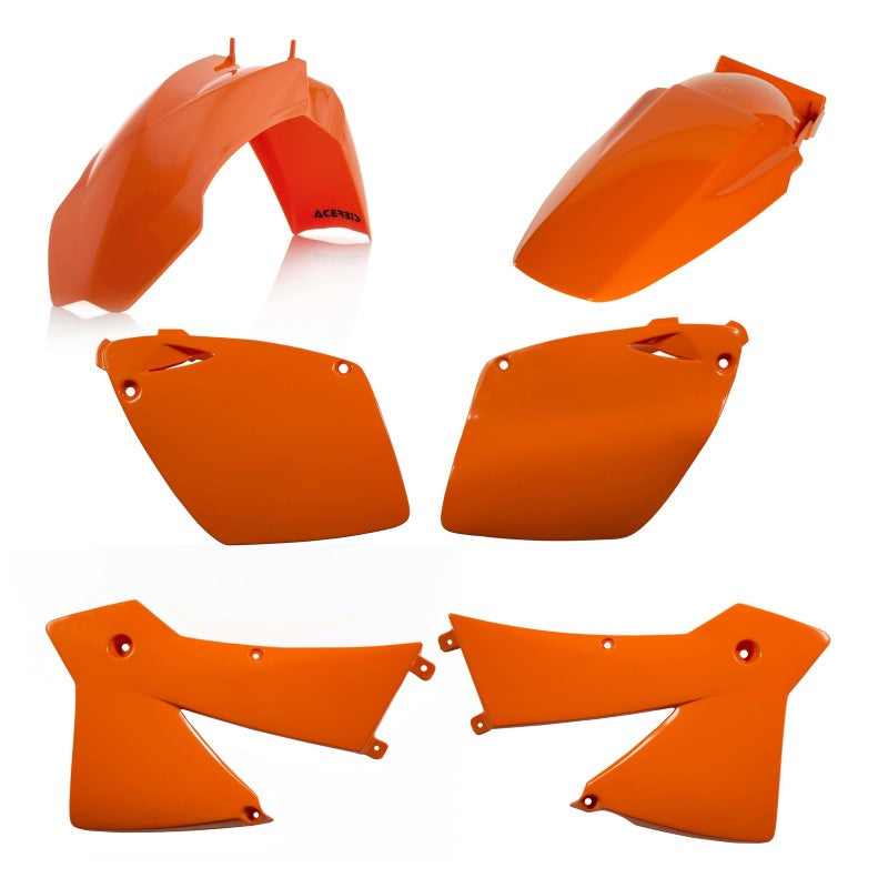 Acerbis 01-03 KTM SX250-400/ 2003 EXC/MXC Plastic Kit - KTM Orange