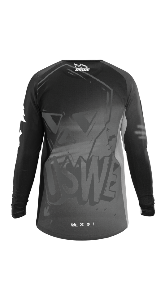 USWE Kalk Cartoon Off-Road Jersey Black - Large