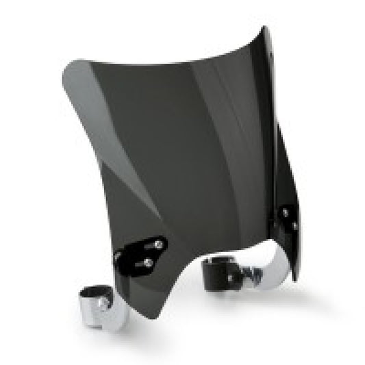 National Cycle Fits up to 48 mm. O.D. Mohawk Chorme Hardware/Curve Bracket/Windshield-Dark Tint