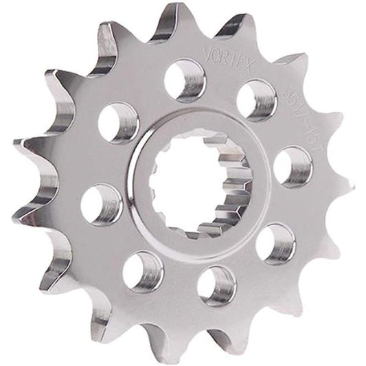 Vortex Racing Steel Front Sprocket 525 17 Tooth- Silver