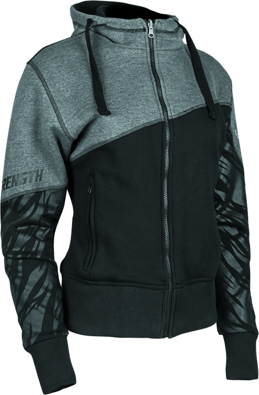 Speed and Strength Cat Outa Hell Hoody Grey/Black Womens - Medium