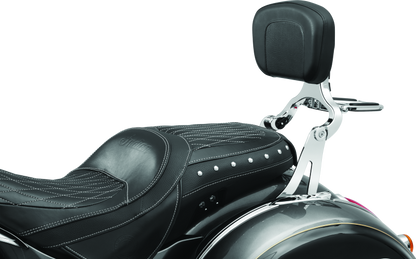 Kuryakyn Fixed Mounts Multi-Purpose Driver & Passenger Backrest 14-22 Indian Models Chrome