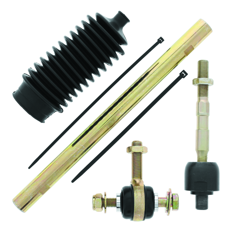 QuadBoss 13-18 Can-Am Maverick 1000R Steering Rack Tie Rod Assembly Kit - Left Inner and Outer