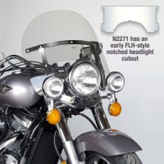 National Cycle 60-84 Harley Davidson FL Glide/Electric Glide Sport Chopped Heavy Duty Windshield