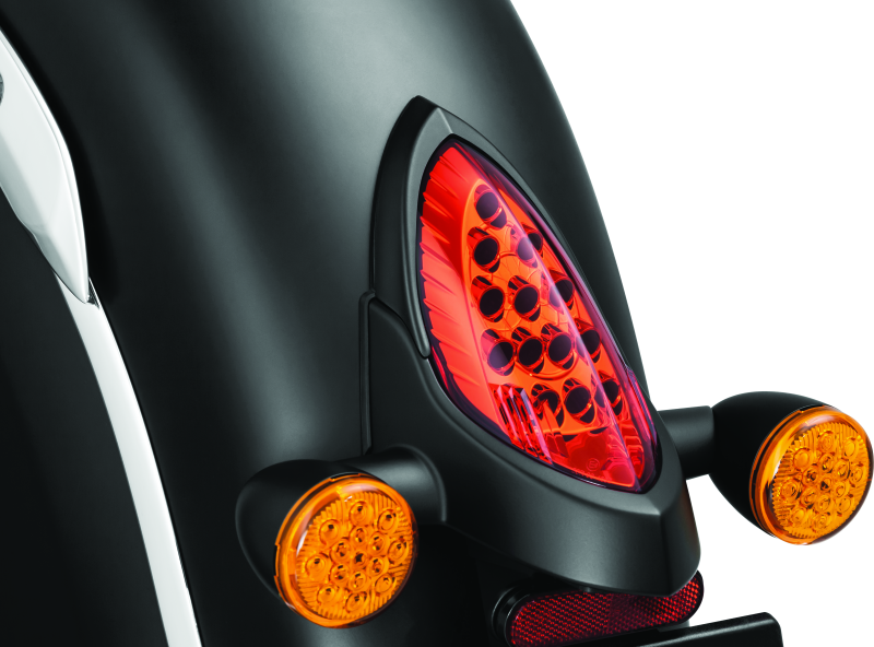 Kuryakyn Tail Light Top Trim Satin Black