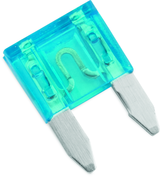 BikeMaster 5Piece 15A Replacement Mini Blade Fuse