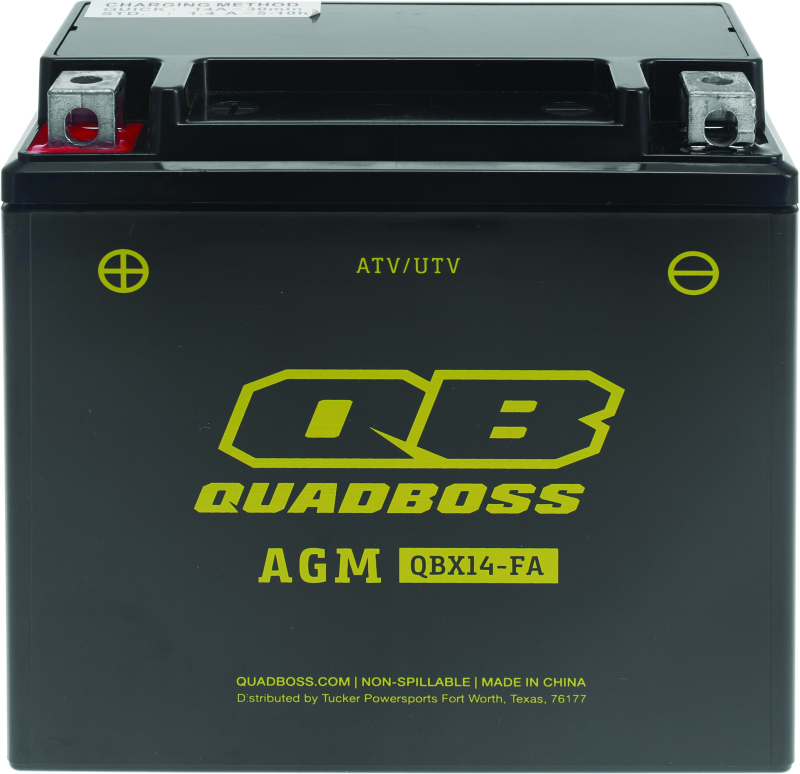 QuadBoss 89-90 Honda FL400R Pilot Maintenance-Free AGM Battery