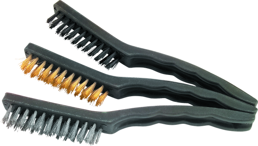 BikeMaster 3-pc Nylon/Wire Brush Set