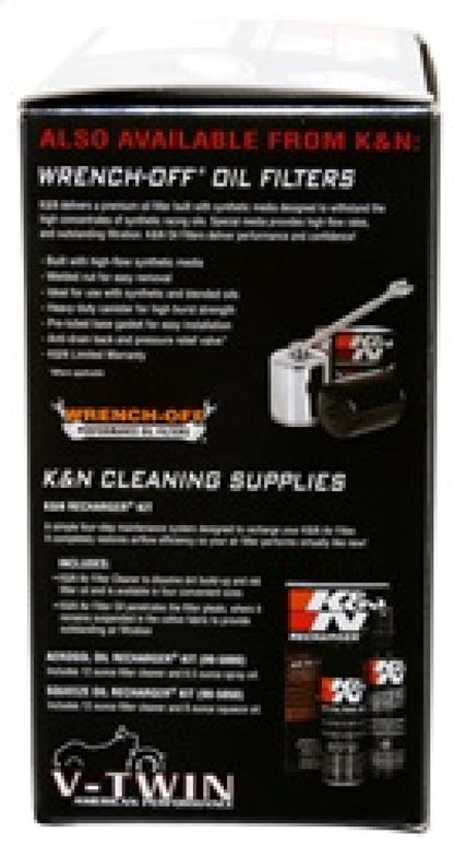 K&N Round Tapered 6.25in Base OD x 5.5in Top OD x 2.125in H Replacement Filter for Harley Davidson