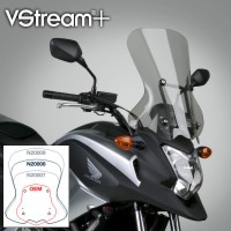 National Cycle 12-15 Honda NC1700X/XA/XD V Stream/ Wave Mid/Std. Windshield-Tinted