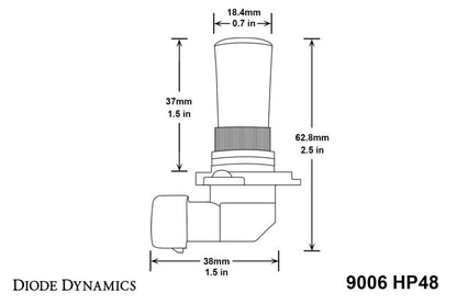 Diode Dynamics 9006 HP48 LED - Cool - White (Pair)