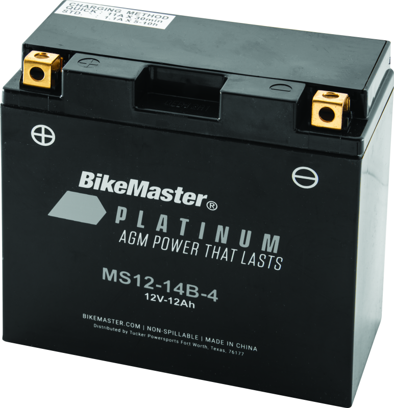 BikeMaster AGM Battery - MS12-14B-4