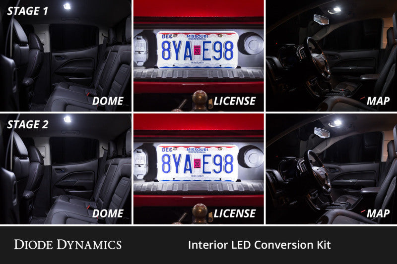 Diode Dynamics 05-21 Nissan Frontier Interior LED Kit Cool White Stage 1