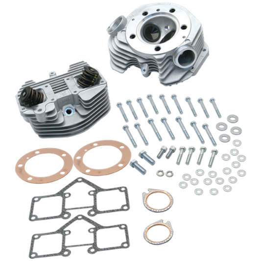 S&S Cycle 79-84 BT Super Stock 3-5/8in Bore Band Style Dual Plug Cylinder Head Kit - Natural