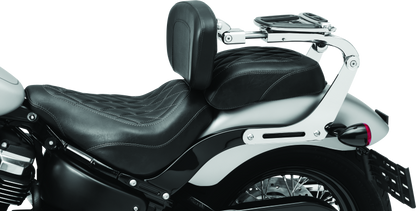 Kuryakyn Fixed Mounts Multi-Purpose Driver & Passenger Backrest 18-Up Softail Black