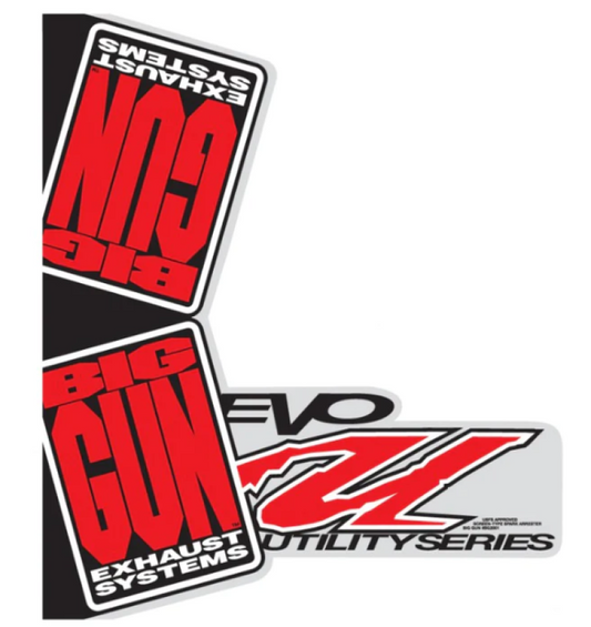 Big Gun EVO U Muffler Wrap Decal