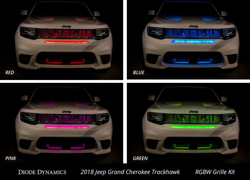 Diode Dynamics RGBW Grille Strip Kit 2pc Multicolor