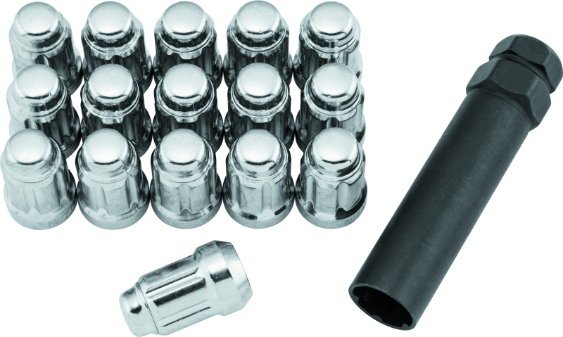 QuadBoss Spline Lug Nuts 12x1.25 - Silver