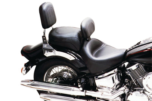 Mustang 00-11 Yamaha V-Star 1100 Classic,02-11 V-Star 1100 Silverado Touring 2PC Seat- Black