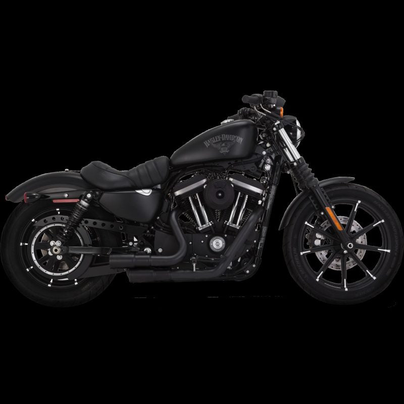 Vance & Hines HD Sportster 04-22 Mini Grenades Black PCX Full System Exhaust