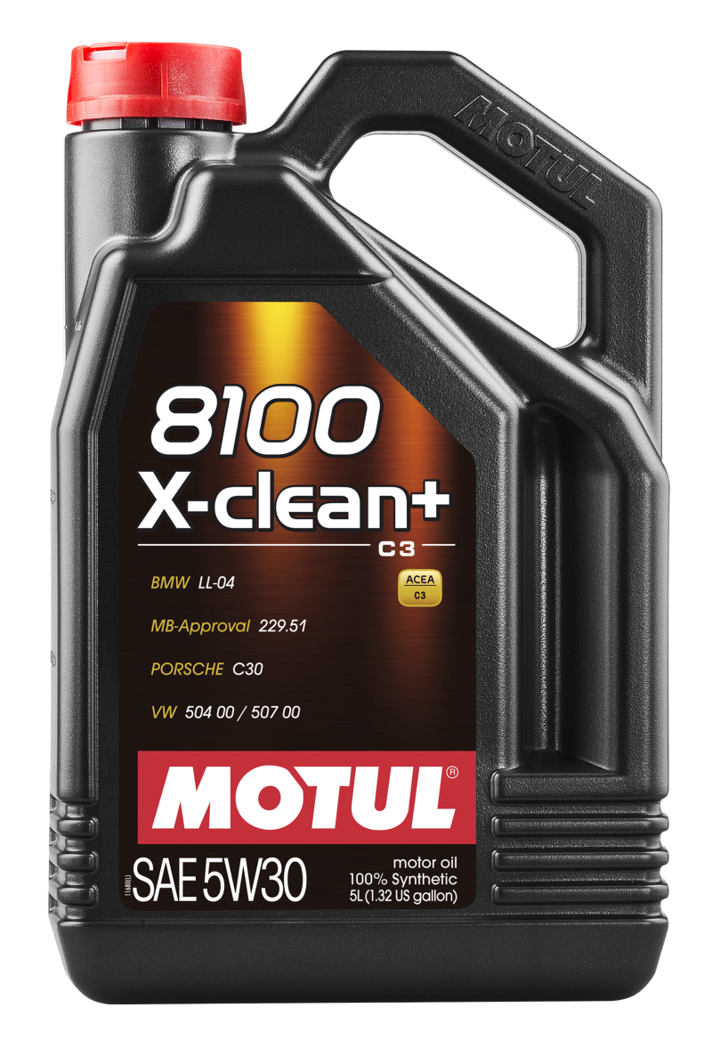 Motul 5L Synthetic Engine Oil 8100 5W30 X-CLEAN Plus