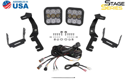 Diode Dynamics Stage Series Ditch Light Kit for 2019-Present Ram C2 - Yellow Pro Combo