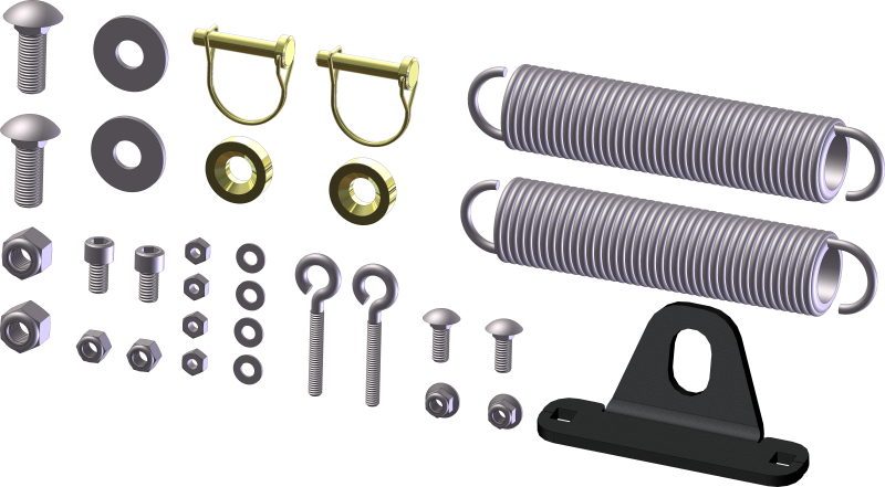 KFI ATV Plow Tube Hardware Kit