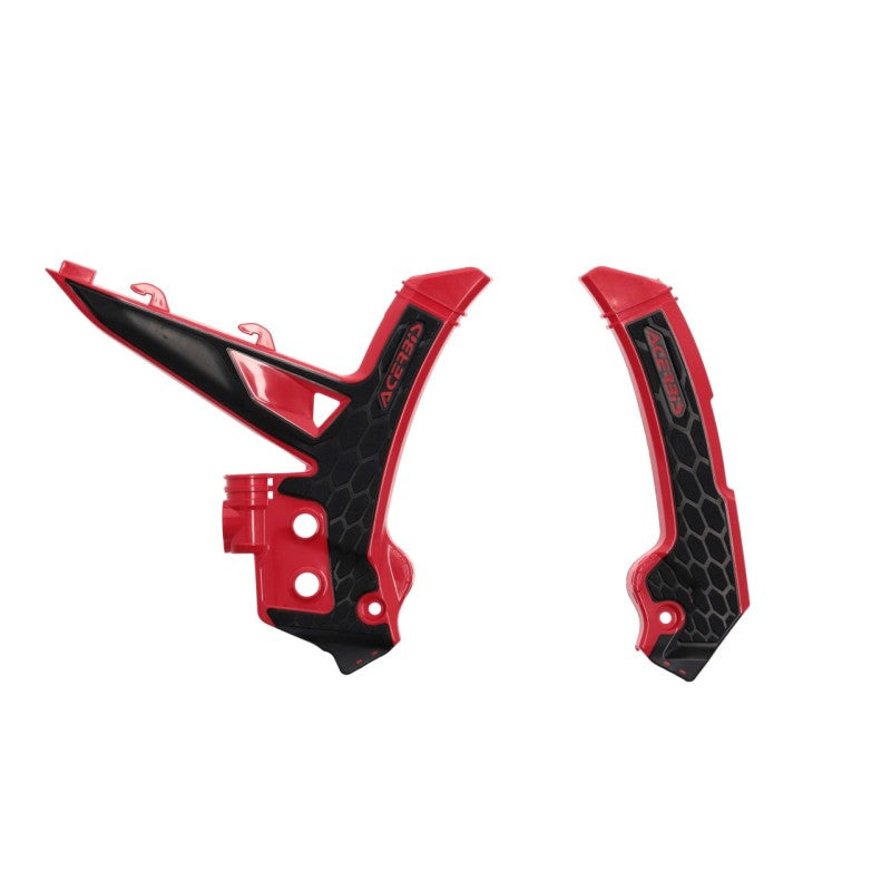 Acerbis 2024 GasGas MC/ MC-F/ EC/ EC-F/ EX250/300 EX-F Frame Guards- X-Grip - Red/Black