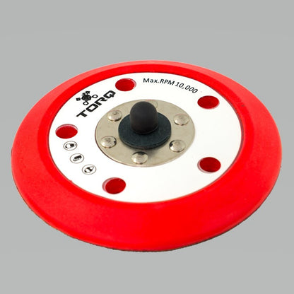 Chemical Guys TORQ R5 Dual-Action Red Backing Plate w/Hyper Flex Technology - 5in