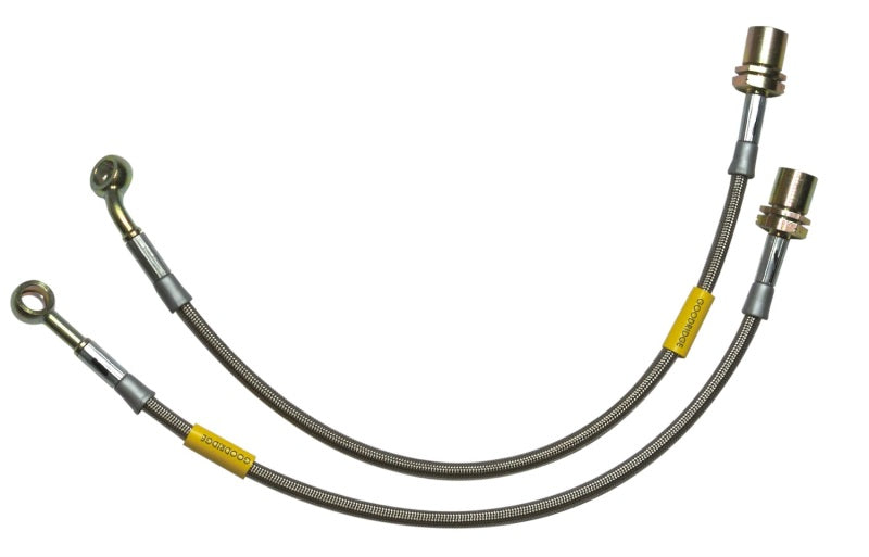 Goodridge 03-04 Dodge Dakota 4WD w/ Rear Disc Stainless Steel Brake Lines - 2in Extended Line