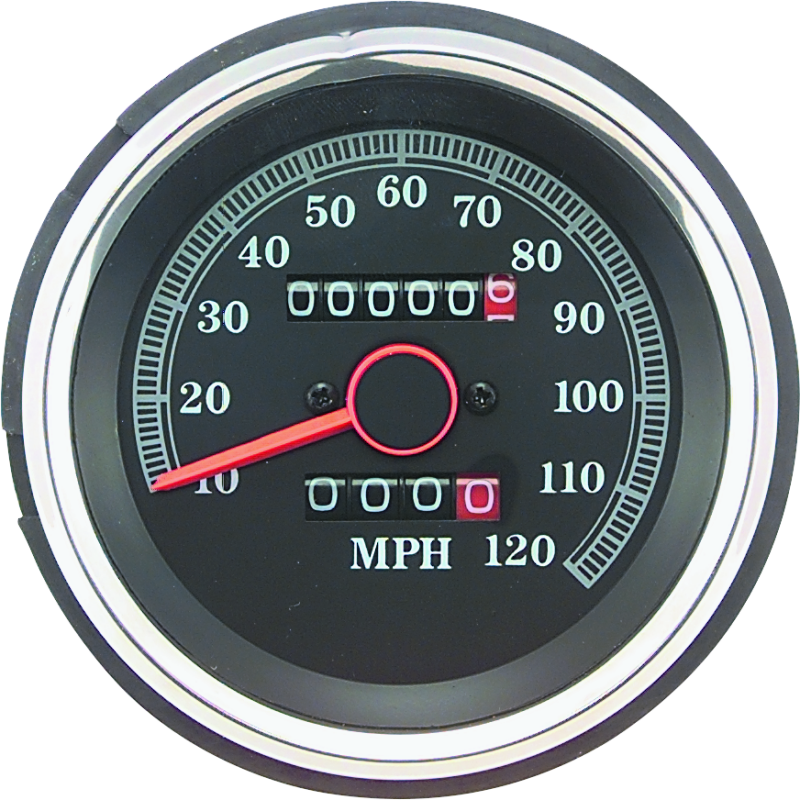 Bikers Choice L84-90XL 85-87 FXRS 87-90 FX Replacement Speedo Blk Face 120 Mph Repl H-D 67037-85A