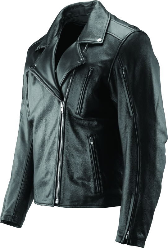 River Road Ironclad Classic Leather Jacket Black - Small