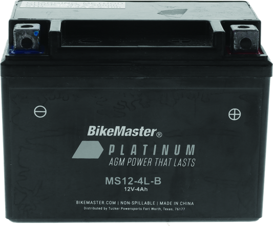 BikeMaster AGM Battery - MS12-4L-B