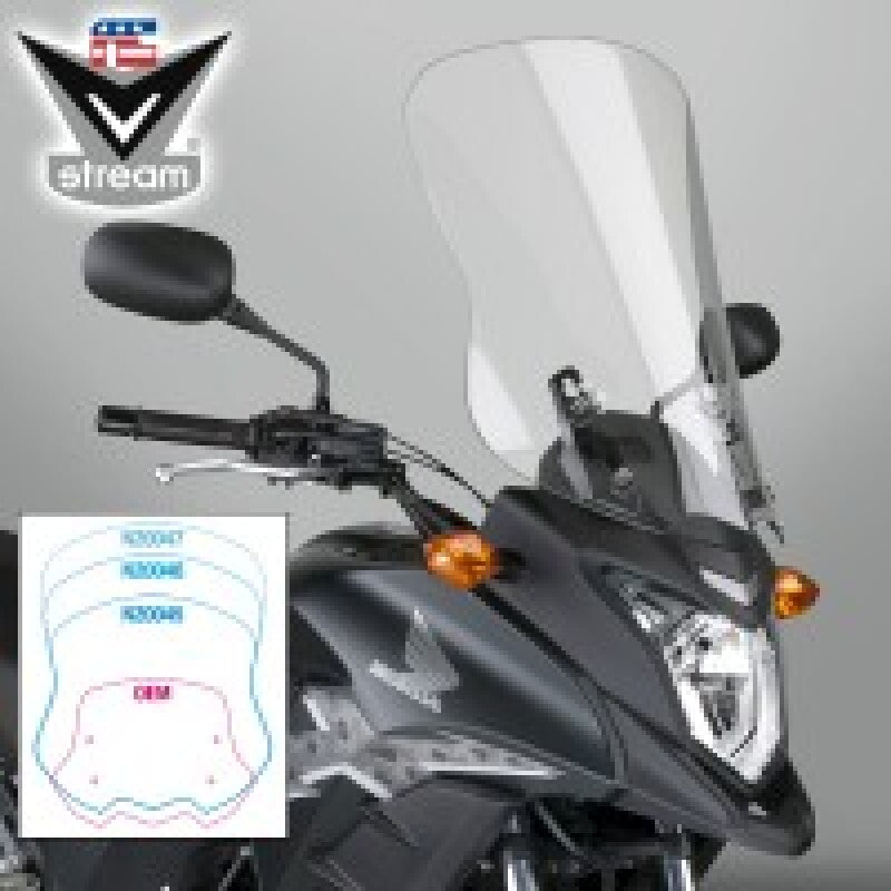 National Cycle 13-15 Honda CB500X- V Stream/ Wave Tall Windshield-Clear