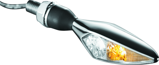 Kuryakyn Rhombus Front Right White/Amber Chrome