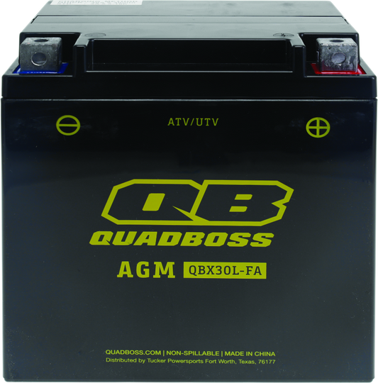 QuadBoss 09-19 Arctic Cat Prowler 1000 Maintenance-Free AGM Battery