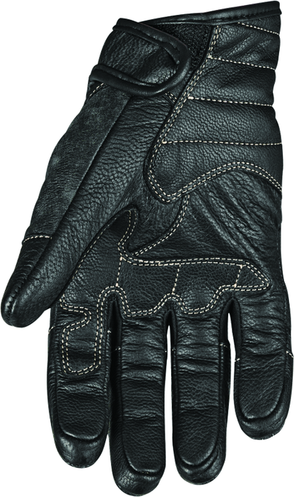 Speed and Strength Rust and Redemption Leather Gloves Black - Small