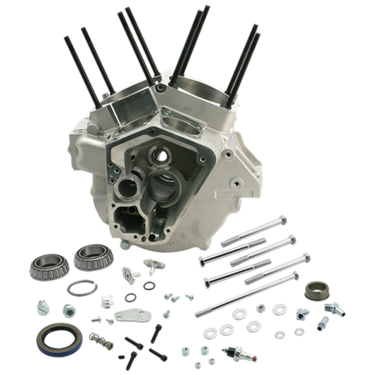 S&S Cycle 92-99 BT 4-1/8in Bore Small Diameter Flywheels Special Application Crankcase - Natural