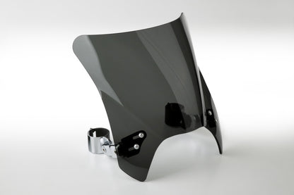 National Cycle Fits up to 48 mm. O.D. Mohawk Chorme Hardware/Straight Bracket/Windshield-Dark Tint