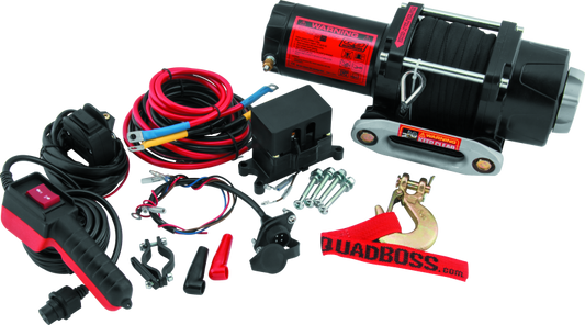 QuadBoss Winch 2500Lb W/Synthetic Rope