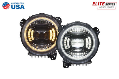 Diode Dynamics 18-23 Jeep JL Wrangler Elite LED Headlamps