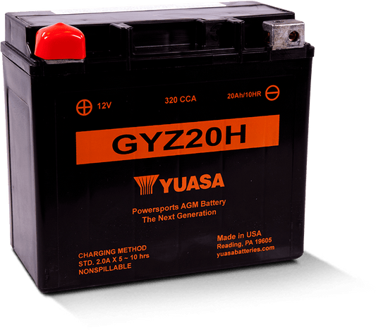 Yuasa GYZ20H High Performance Maintenance Free AGM 12 Volt Battery