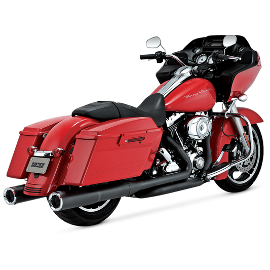 Vance & Hines HD Dresser 17-22 Hi-Output S/O Black Slip-On Exhaust