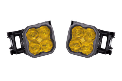 Diode Dynamics SS3 Type X LED Fog Light Kit - Yellow SAE Fog Pro