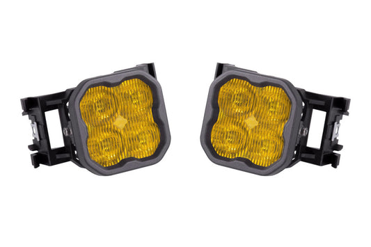 Diode Dynamics SS3 Type X LED Fog Light Kit - Yellow SAE Fog Pro