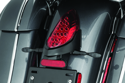 Kuryakyn Rear Turn Signal & License Plate Mount Indian Black