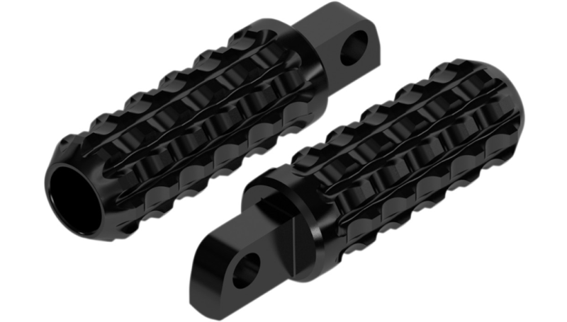 Roland Sands Design Foot Pegs Billet Traction - Black Ano